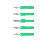 MasYosh Adaptateur de Bouchons de Banane 4 Mm, 5pcs 4 Mm à 2 Mm Branche de Banane de Conversion avec PA et Matériau en Laiton, pour des Instruments Industriels Tels que les Multimètres (Vert)
