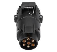 MasYosh Adaptateur de Prise de Remorque UE 12 V, Interface de Camion 7 à 13 Broches, Connecteur de Prise de Cordon d'alimentation étanche pour Camping-Car, avec Matériau ABS et Cuivre,