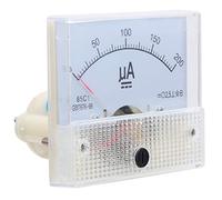 MasYosh Ampèremètre Analogique 85C1 DC 0-200UA, Mesureur de Courant Haute Précision avec Pointeur Rouge et échelle Claire, pour Système de Transmission et de Distribution d'énergie.
