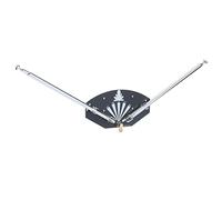 MasYosh Antenne à Tige de Corne FM, Fréquence Réglable 75 360 MHz Boîte à Deux Côtés à Gain élevé avec Conception de Moulage en Une Pièce, pour Les Téléviseurs Vidéo Audio Vidéo