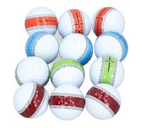 MasYosh Balles de Golf 12 Pièces, Balles D'entraînement en Caoutchouc Polyuréthane PU 3 Couches avec Ligne de Vue Orbitale à 360 Degrés, pour L'entraînement et Les Loisirs de