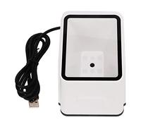 MasYosh Barcode Scanner, 1d 2D Ultra Decoding Response Rapide Scanner QR Automatique avec Support de Bureau pour Le Paiement Mobile, Blanc