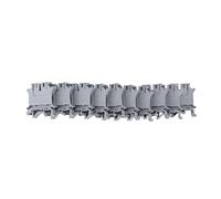 MasYosh Bernal de Montage à Rail DIN 50pcs, 57A 800V Vis Fix Pure Copper Terminaux avec une Forte conductivité et une Coque ABS, pour le Câblage électrique et les Applications