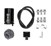 MasYosh Bidon de Récupération D'huile en Aluminium de 350 Ml avec Filtre à Air, Filetage Universel M16x1,5 pour Voitures et Motos, Empêche L'accumulation de Carbone et Augmente la