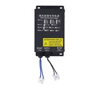 MasYosh Bloc d'alimentation en verre commutable de 50 W, boîtier en fer ignifuge avec récepteur à distance, dissipation efficace de la chaleur pour gradation intelligente PDLC (prise européenne 220 V)