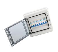 MasYosh Boîte de Distribution Imperméable, Disjoncteur Miniature à 6 Voies avec Périphérique de Courant Résiduel, IP65 noté pour une Utilisation en Plein Air, 230V 50Hz pour L'atelier
