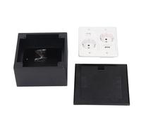 MasYosh Boîte de Prise de Puissance de Plancher, Résistant à L'eau en Acier Inoxydable 2 Broches USB Ordinateur Trou 16A 2500W Sortie Encastrée, avec Design caché pour le Bureau de