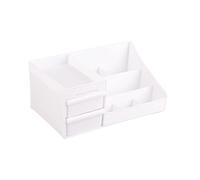 MasYosh Boîte de Rangement Cosmétique au Design élégant, 28x17x13cm (M | Multifonctionnel pour le maquillage, les fournitures scolaires, facile à nettoyer, matériau PP durable