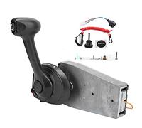 MasYosh Boîtier de Commande à Distance de Moteur Hors-bord, Bouton de Ralenti Rapide, Interrupteur D'inclinaison de Garniture électrique avec Corde de sécurité pour Mariner OB 1993 et