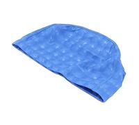 MasYosh Bonnet de Bain Imperméable de Couleur Vive pour Hommes et Femmes, Bonnet de Bain avec Protection des Oreilles en PU pour Cheveux Longs, adapté aux Amateurs de Natation (Bleu Perle)