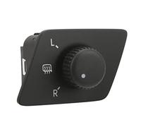 MasYosh Bouton de Commutateur de Rétroviseur Latéral 6Q1959565H, Construit Selon les Spécifications D'origine, Remplacement en Métal ABS pour 9N 1.2 1.4 1.6 1.8 1.9 2.0, avec Réponse