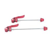 MasYosh Brochettes de Vélo à Dégagement Rapide, Brochettes de Moyeu de Vélo en Acier Inoxydable et Alliage D'aluminium de qualité Supérieure avec Anodisée, pour de Route, VTT, BMX (Rouge)