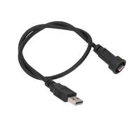 MasYosh Câble D'extension USB3.0 Mâle vers Type C Mâle, Connecteur étanche de 0,5 M avec Contacts en Laiton plaqué or, pour équipements Mécaniques, Appareils Extérieurs, Connexion IoT