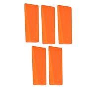 MasYosh Cale d'arbre à Pointes 5 Pièces, ABS Orange Léger à Fort Impact Fermement fixé avec des Barbes Dentelées, pour L'exploitation Forestière la Tronçonneuse et la Coupe du Bois