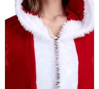 MasYosh Cape à Capuche Rouge, Cape du Père Noël 150 Cm