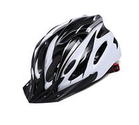 MasYosh Casque de Vélo pour Adultes & Ados, Casque de Cyclisme Léger avec Réglage par Molette, Casque de Sécurité Multi-Sports pour Hommes Femmes pour Vélo de Route, Skateboard, (Blanc Noir)