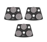 MasYosh Chaussures de Meulage Diamantées, Disque de Coupe de Sol en Béton Trapézoïdal 3 Pièces avec Trou Traversant de 9 Mm et Tête D'outil de 10 Mm, pour Rectifieuses de Béton Noir 30