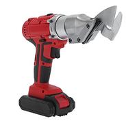 MasYosh Cisailles électriques sans Fil, Tête de Ciseaux en Acier au Chrome Vanadium avec éclairage LED et Poignée en Caoutchouc Antidérapante, pour la Coupe de Tôles de Fer, la Coupe (Prise UE)