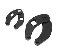 MasYosh Clé à écrou de Presse-étoupe Réglable, Jeu de Clés Réversibles Usinées CNC en Acier avec Entraînement 1/2 Po et 3/4 Po, pour Vérins Hydrauliques sur les équipements de