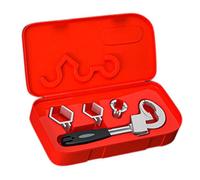 MasYosh Clé de Salle de Bain Multifonctionnelle, Poignée ABS, clé D'évier en Alliage D'aluminium, Outil de Plomberie Réglable avec Interrupteur Poussoir, pour Installation de Robinet à