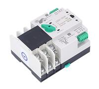 MasYosh Commutateur de Transfert Automatique 3P Double Alimentation, 100 A, Matériau PC Ignifuge, Commutateur de Transfert de Puissance Automatique avec Contacts Argentés pour Boîte de