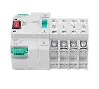 MasYosh Commutateur de Transfert Automatique à Double Alimentation, Type Rail Din 4P avec Contacts Argentés et Coque PC Ignifuge, pour Boîte de Distribution PZ30 AC220V (100A)