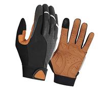 MasYosh de Moto Antidérapants, D'équitation Réfléchissants pour écran Tactile SBR épais Absorbant Les Chocs, avec Boucle à Crochet Réglable, pour Hommes et Femmes, Cyclisme (M)