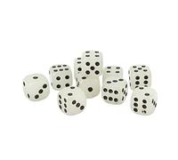 MasYosh Dés Lumineux 20 Pièces, de Dés en Plastique à 6 Faces avec Points Noirs, pour Le Divertissement Nocturne de Jeu de Table de Bar