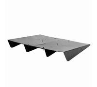 MasYosh Diffuseur de pare-chocs arrière, matériau ABS accessoire de voiture universel léger avec 4 ailettes de protection Spoiler, pour