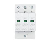 MasYosh Dispositif de Protection Contre Les Surtensions, Protecteur de Tension 100KA avec Bornes Isolées et Indicateur D'état, pour la Protection des équipements électriques des Boîtes de (3P 385V)