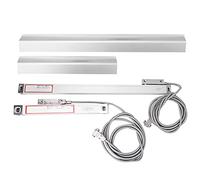 MasYosh Échelle Linéaire, 2 PCS en Aluminium ALLIAGE DRO DRO DRO AVEC LA PRÉSURCTION ET DE LA RÉSOLUTION 5UM, pour le Codeur Numérique JCS900 2AE 3AE, Plage DE Mesure 0 100 Mm 0 500 Mm