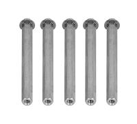 MasYosh Écrou à Tige Longue en Acier Inoxydable, Barre Droite Filetée Femelle à Couplage Hexagonal avec Trou de Filetage M4 pour Dia 8 Mm, Compatible avec TETRIX (4106-4008-0960)