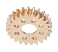 MasYosh Engrenage à Vis sans Fin en Laiton, Trou Central de 14 Mm, 24 Dents, Module 1,5, Conception Autobloquante, avec Fente Circulaire pour Les Engrenages D'entraînement du Moteur.