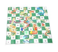 MasYosh Ensemble de Jeu de société à échelle Pliable 3 en 1, échecs Volants et échecs Serpent avec Boîte Transparente, pour Famille, Enfants, Adultes, Fête, Voyage, Camping