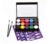 MasYosh Ensemble de Maquillage Body Paint avec 15 Couleurs et Pinceaux