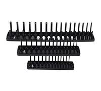 MasYosh Ensemble D'organisateurs de Supports de Douilles, Rangement D'Outils en Plastique ABS Robuste avec 3 Tailles 1/4 Pouces 3/8 Pouces 1/2 Pouces, pour L'organisation de la Boîte à