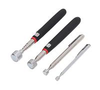 MasYosh Ensemble D'outils de Ramassage Magnétique de 4 PCS, 1,5 Lb 3 Lb 10 Lb 15 Lb Strong Aspiration D'amortisseur Télescopage Magique Magnétique, avec Poignée Ergonomique, pour Garage