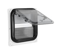 MasYosh Fenêtre de Camping-Car 16,14 X 16,14 Pouces, Cadre en Alliage D'aluminium, Protection étanche, Verre Acrylique Double Couche avec écran et Pare-Soleil, pour Camping-Cars,