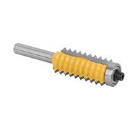 MasYosh Fraise à Bois à 8 Tiges, Couteau de Fraisage Multi-dents en Carbure pour Montant de Rail, avec Conception Anti-inversion, Parfait pour le Fraisage du (Couteau à mortaise et tenon multi-dents