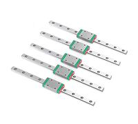 MasYosh Guide de Rail Linéaire pour Imprimante 3D, Conception de Contact en Arc Gothique, Haute Précision de rigidité, avec Mini Support à Bille en Acier, pour Petit équipement V0 150