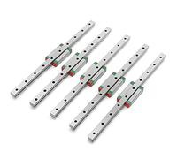 MasYosh Guide Linéaire, Rail Coulissant en Acier Inoxydable avec Contact en Arc Gothique, Haute rigidité et Précision, Surface Lisse pour Imprimante 3D V0, 150 Mm