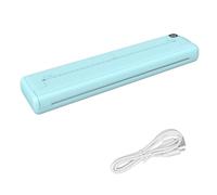 MasYosh Imprimante Thermique, Mini Imprimante sans Fil sans Fil Portable pour Le Papier A4, avec Chargement de Type C et Arrêt Automatique