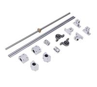MasYosh Incidence Optique Horizontale de Soutien D'axe de Rail des Axes 8mm du Kit 350mm de Vis de Plomb T8 Double