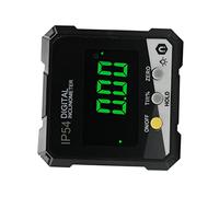 MasYosh Inclinomètre Numérique 4x90 ° Mesure IP54 Écran LCD Écran Magnétique Afficher Numérique Angle Metter (DLW30D jaune)