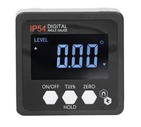 MasYosh Inclinomètre Numérique, Grand écran D'écran LCD Base Magnétique IP54 Finder de Niveau D'angle de Rapporteur électronique, avec Fonction de Maintien, pour les Machines de