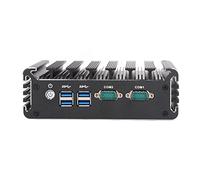 MasYosh Industrial Computer Mini Fanless Fin Fin 4G 64G Conception de Refroidissement PC Industriel High Performance (Bouchon UE)