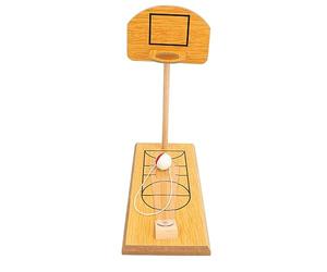 MasYosh Jeu de Basket-Ball de Bureau en Bois, Jouet de Tir de Cerceau de Basket-Ball avec Ajusteur d'angle pour L'interaction Parent-Enfant, Enfants de Plus de 3 Ans