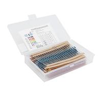 MasYosh Kit D'assortiment de Résistance 600pcs 30 Valeurs 1% Composants de Résistance au Film Métallique 1 / 4W 10Ω - 1mΩ