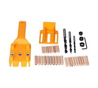 MasYosh Kit de Gabarit de Cheville Portable, Plastique ABS à Fort Impact avec Anneau Métallique et échelle, Fixation Rapide pour le Travail du Bois et le Perçage Précis