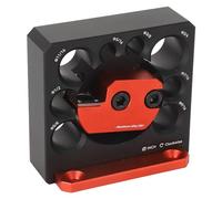 MasYosh Kit de Gabarit de Fabrication de Chevilles, Alliage D'aluminium Réglable avec 8 Trous de Diamètre et Lame en Carbure, pour le Travail du Bois, Perceuse électrique à Tige Ronde